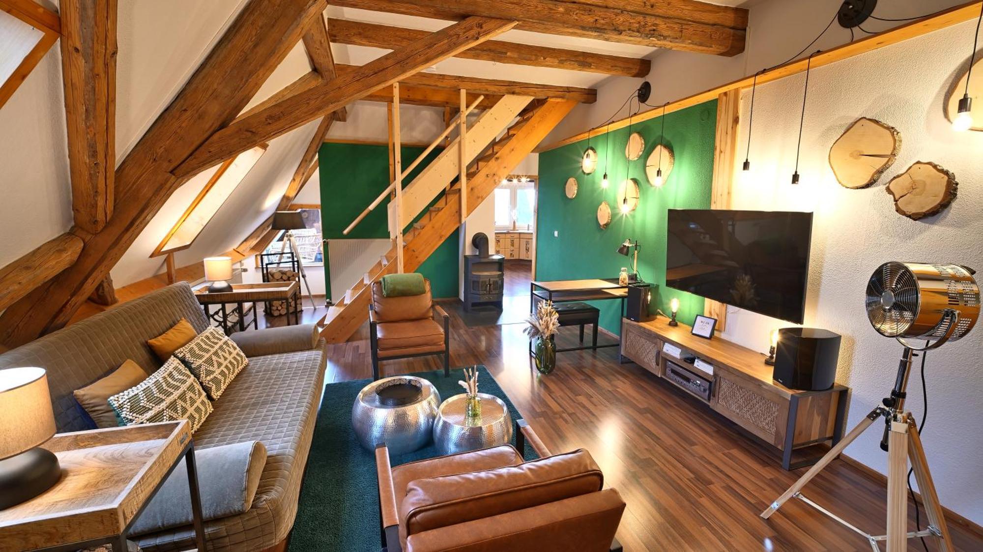 Green Loft Schwarzwald - Dach-Balkon--Musik-Ecke Fluorn-Winzeln ภายนอก รูปภาพ